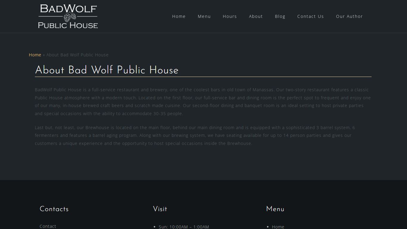 About Bad Wolf Public House